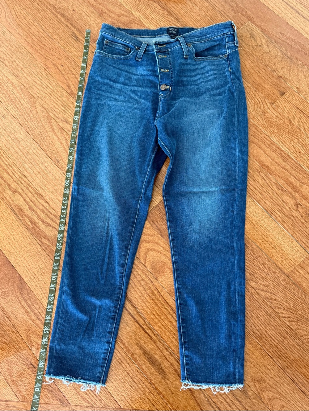 J. Crew Dark Blue High-Rise Skinny Jeans